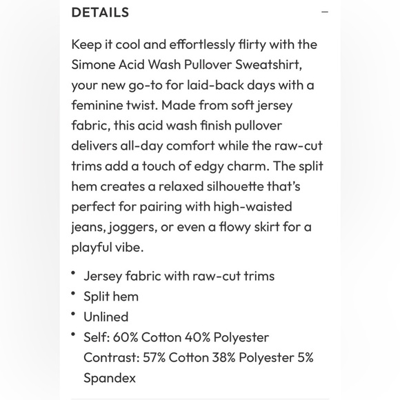 VICI - Acid Wash Pullover Sweatshirt - Picture 7 of 8